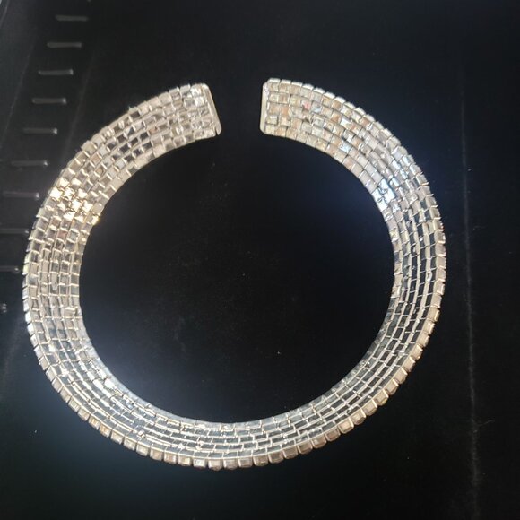 Vintage 5 Row Aurora Borealis Choker - Picture 11 of 12